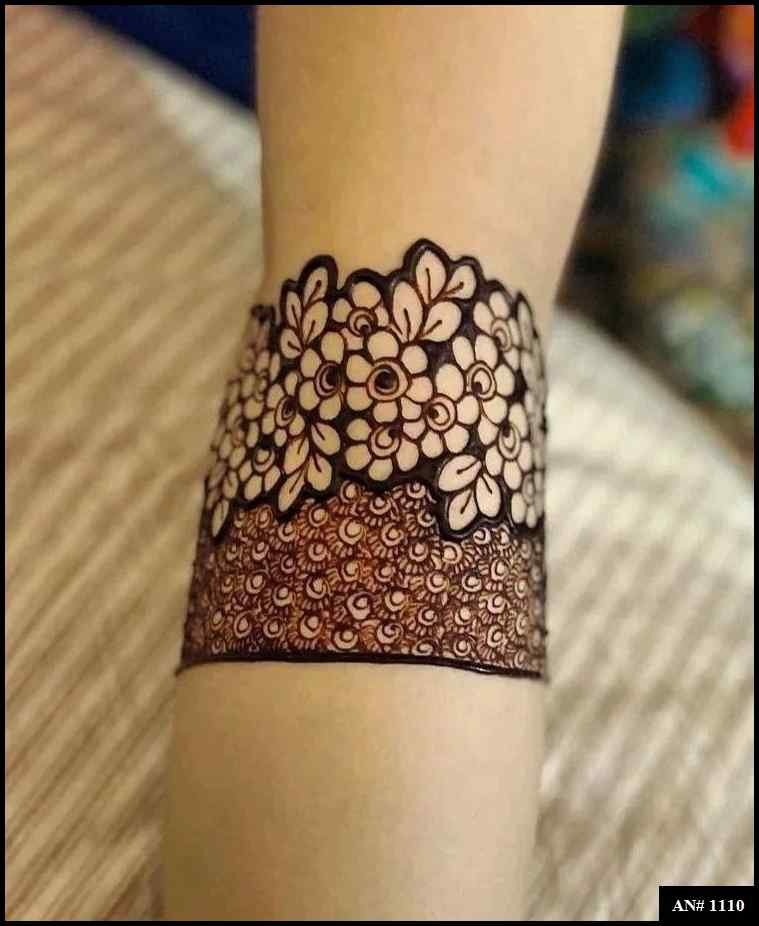 Arabic Front Hand Mehndi Design AN 1110