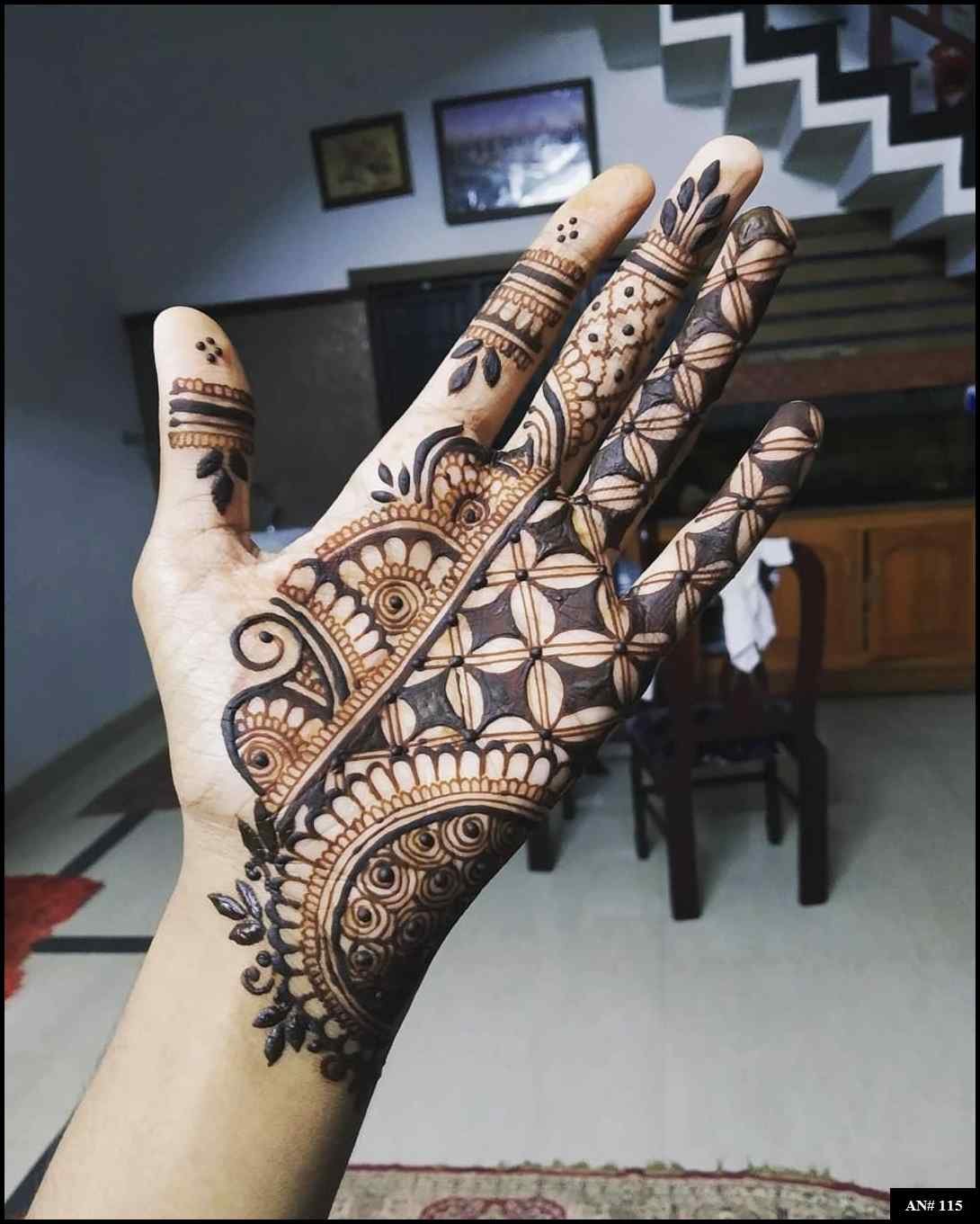 Arabic Front Hand Mehndi Design AN 115