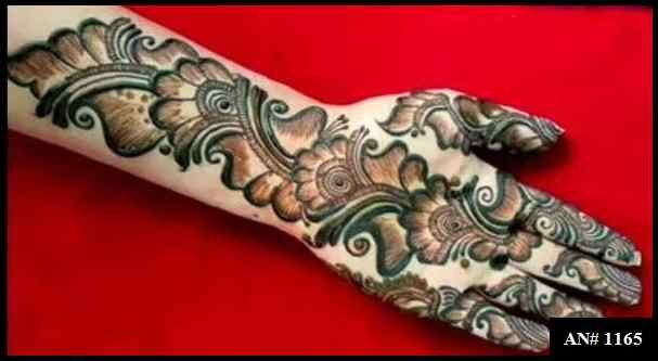 Arabic Front Hand Mehndi Design AN 1165