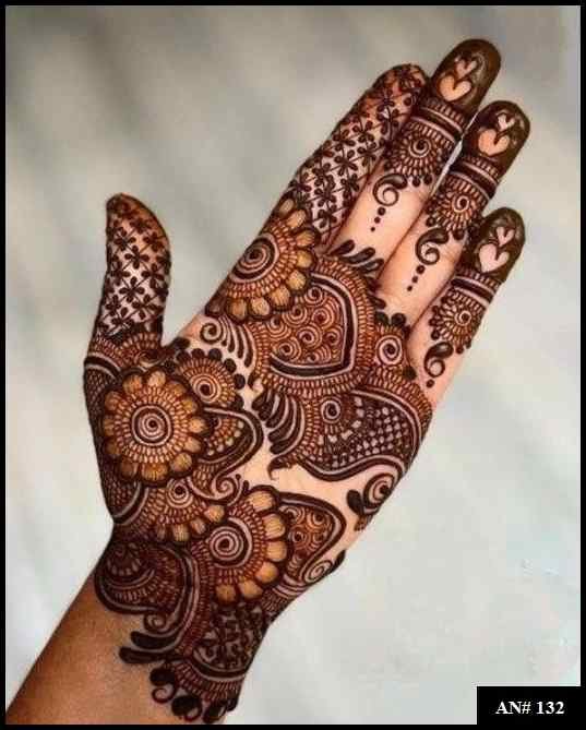 Arabic Front Hand Mehndi Design AN 132