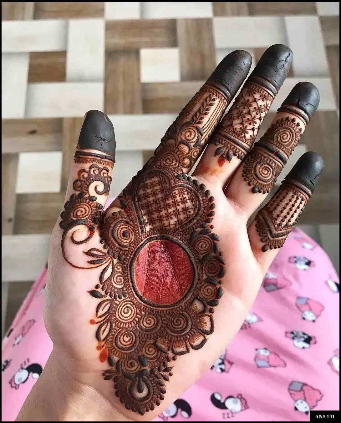 Arabic Front Hand Mehndi Design AN 141