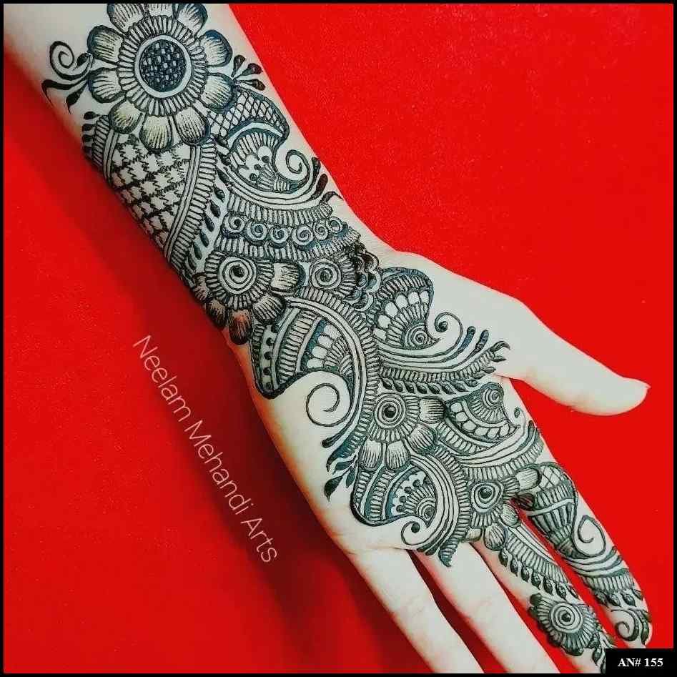 Arabic Front Hand Mehndi Design AN 155