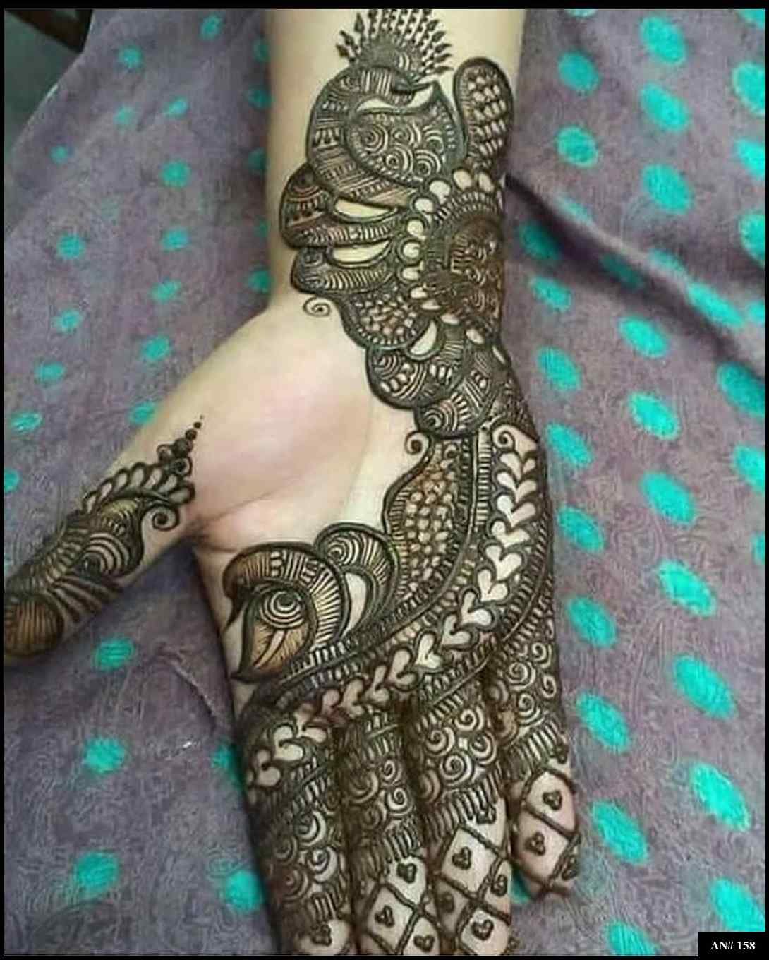 Arabic Front Hand Mehndi Design AN 158