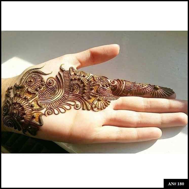 Arabic Front Hand Mehndi Design AN 180