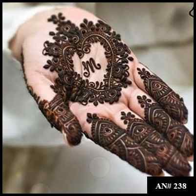 Arabic Front Hand Mehndi Design AN 238