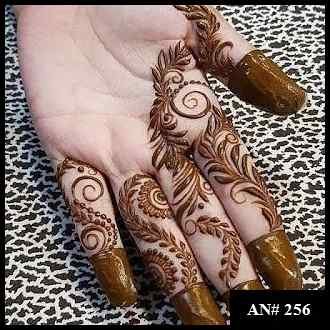 Arabic Front Hand Mehndi Design AN 256