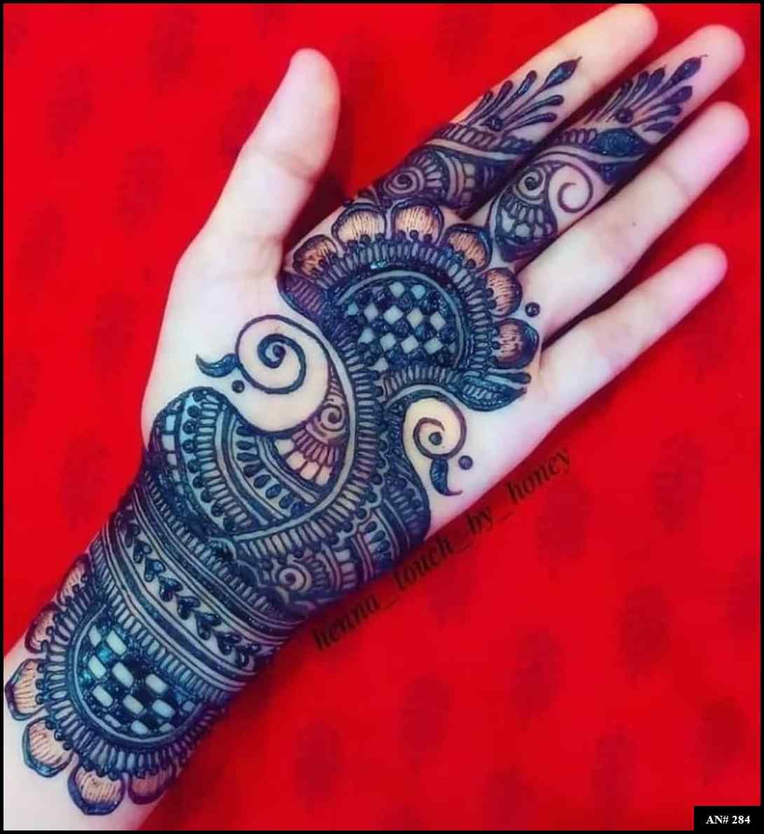 Arabic Front Hand Mehndi Design AN 284