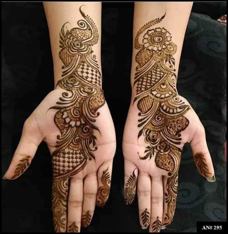 Arabic Front Hand Mehndi Design AN 295