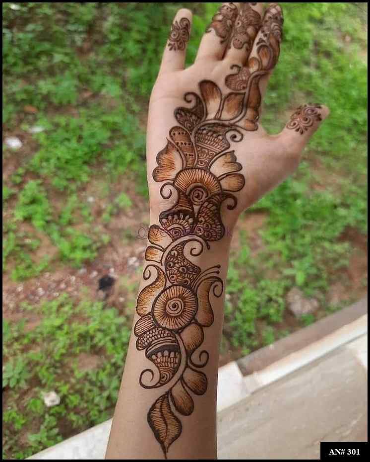 Arabic Front Hand Mehndi Design AN 301