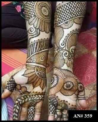 Arabic Front Hand Mehndi Design AN 359