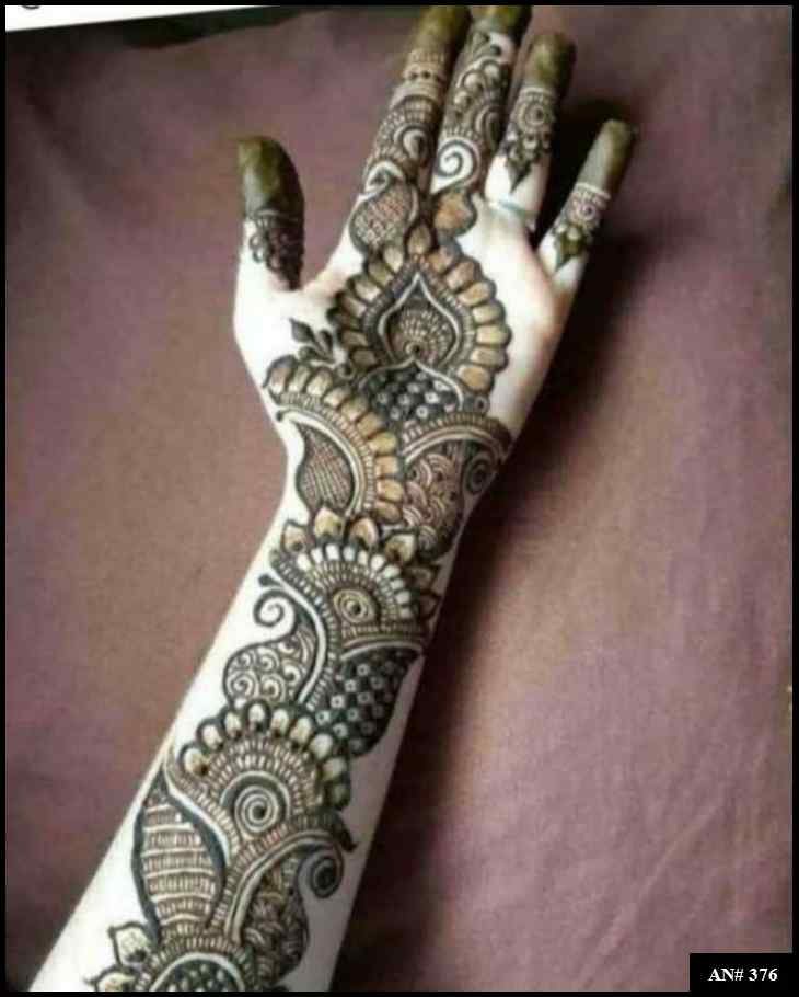 Arabic Front Hand Mehndi Design AN 376