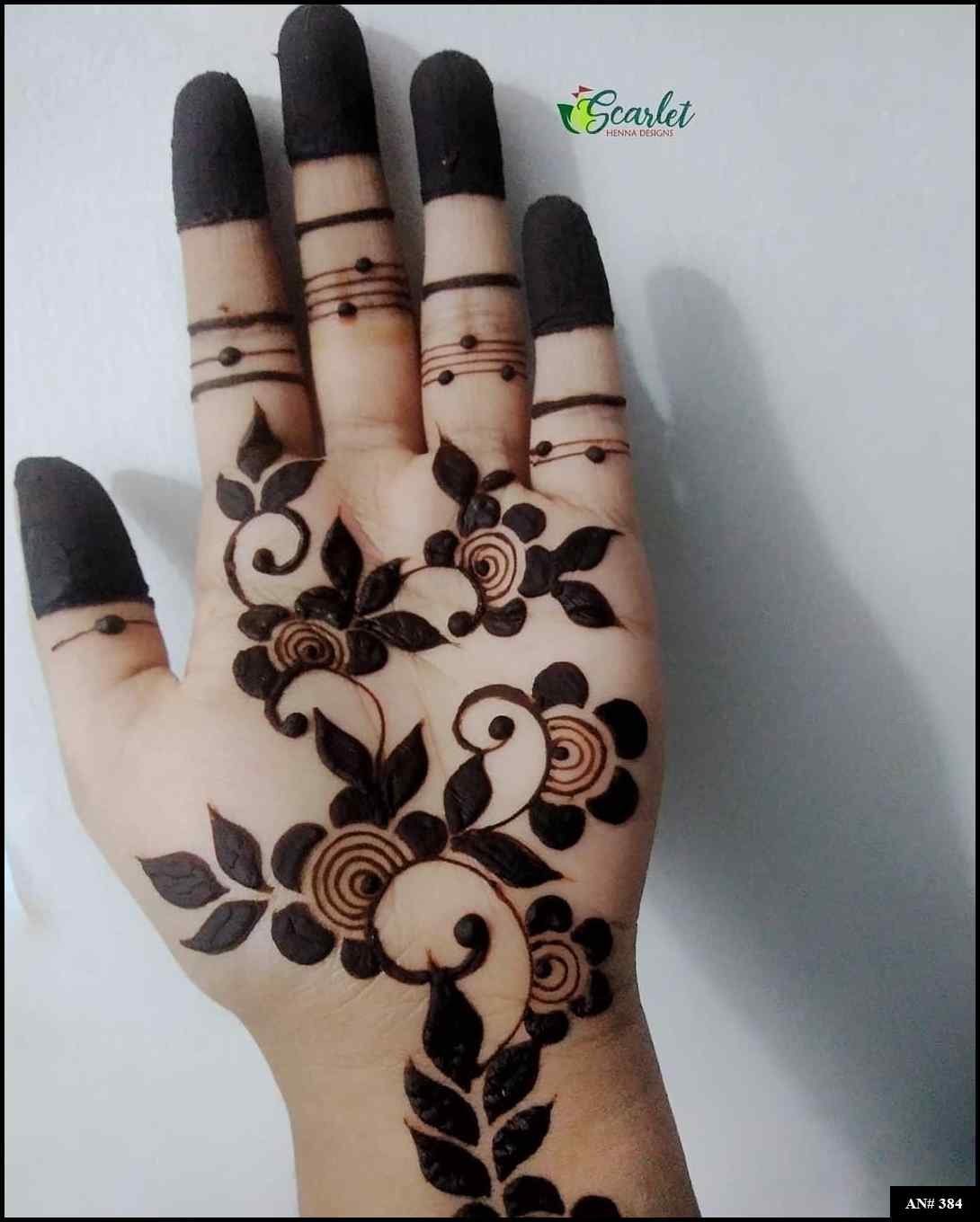 Arabic Front Hand Mehndi Design AN 384