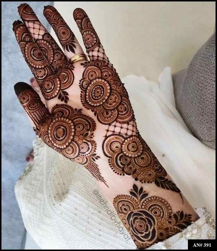 Arabic Front Hand Mehndi Design AN 391