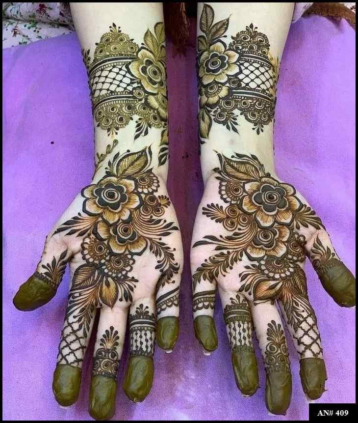 Arabic Front Hand Mehndi Design AN 409