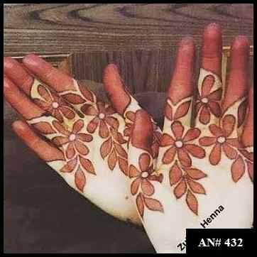 Arabic Front Hand Mehndi Design AN 432