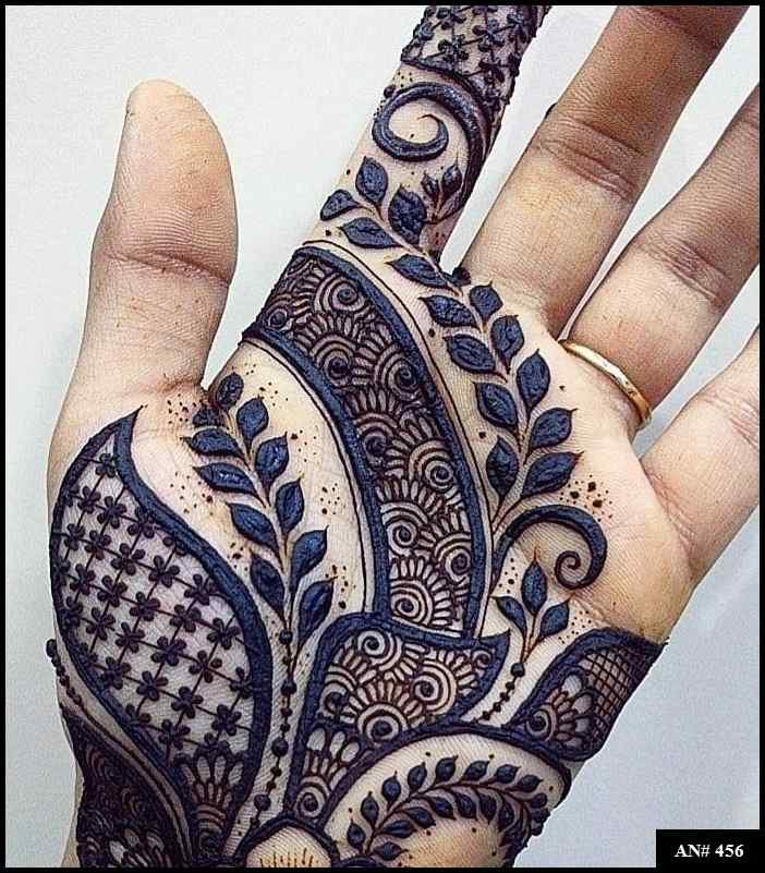 Arabic Front Hand Mehndi Design AN 456