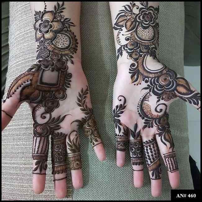 Arabic Front Hand Mehndi Design AN 460