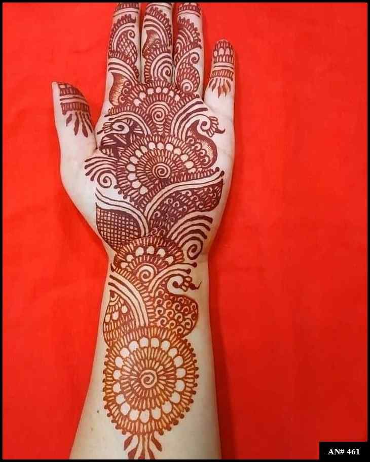 Arabic Front Hand Mehndi Design AN 461