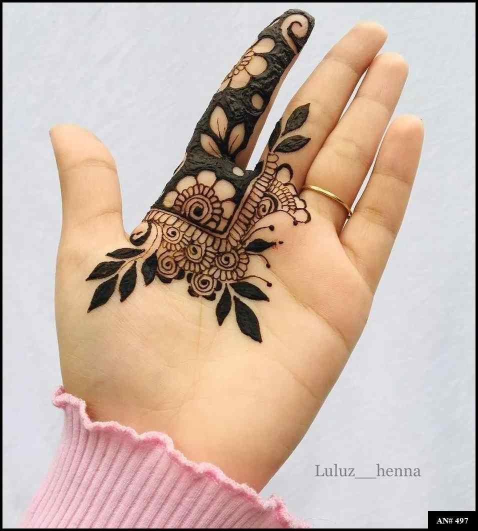 Arabic Front Hand Mehndi Design AN 497