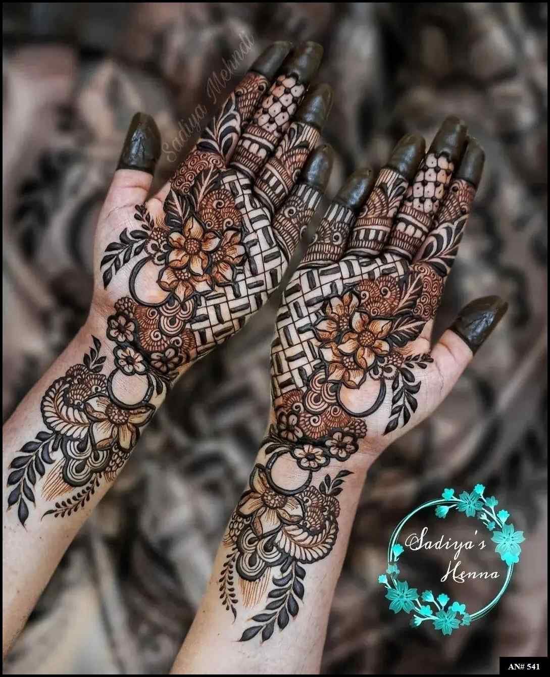 Arabic Front Hand Mehndi Design AN 541