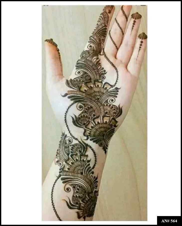 Arabic Front Hand Mehndi Design AN 564