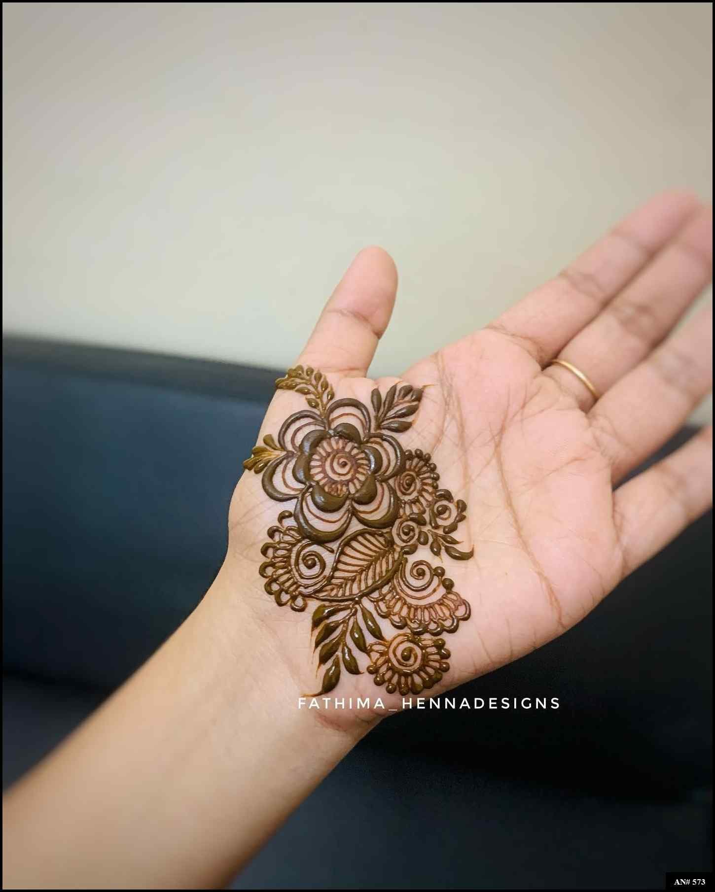 Arabic Front Hand Mehndi Design AN 573