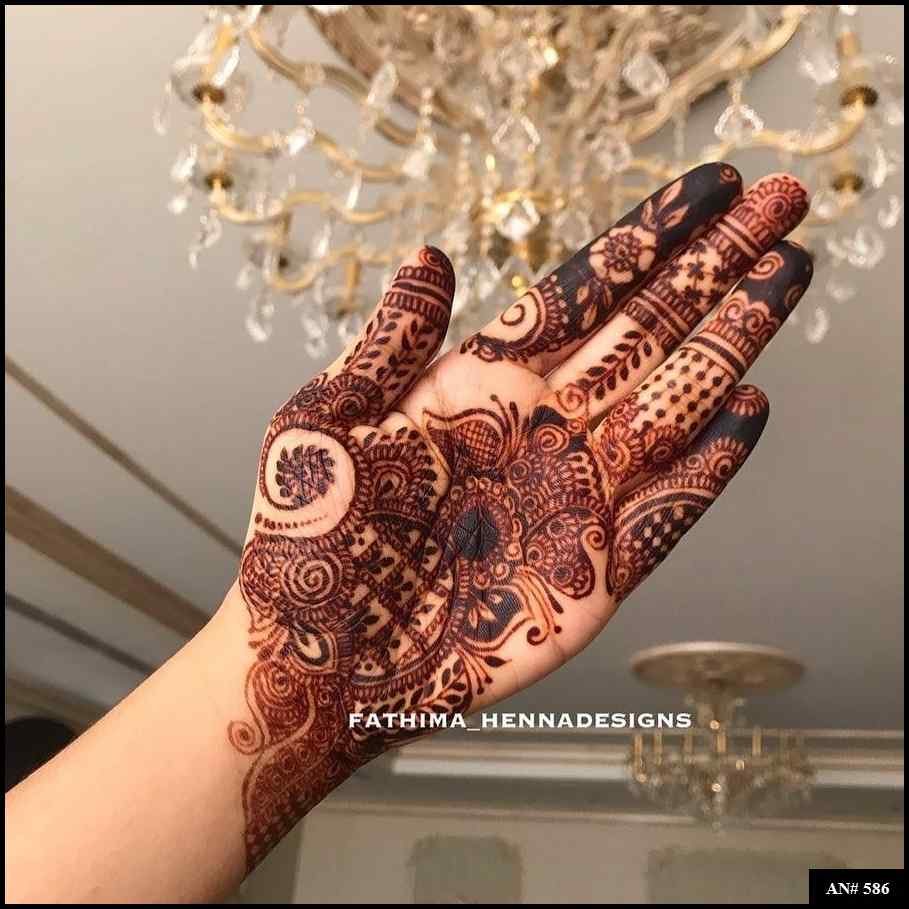 Arabic Front Hand Mehndi Design AN 586