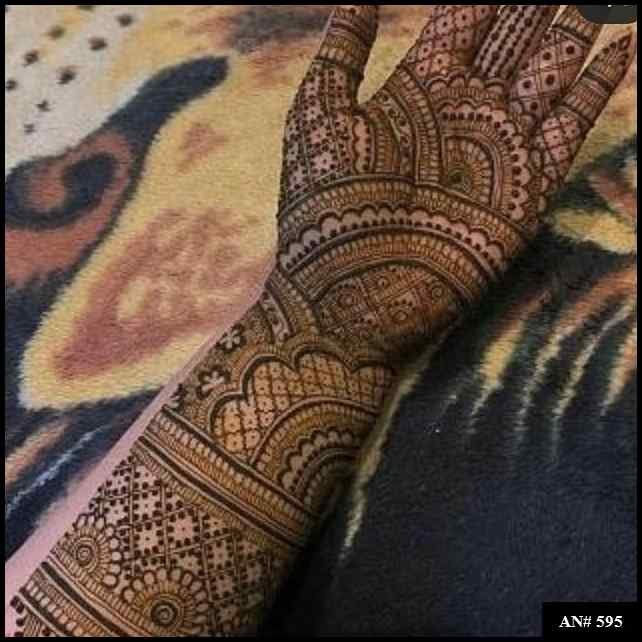 Arabic Front Hand Mehndi Design AN 595