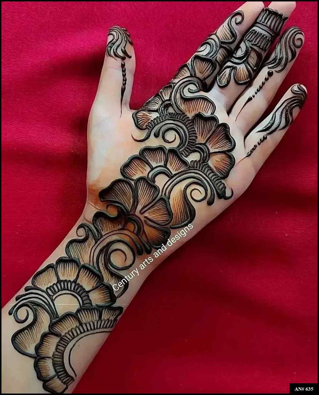 Arabic Front Hand Mehndi Design AN 635