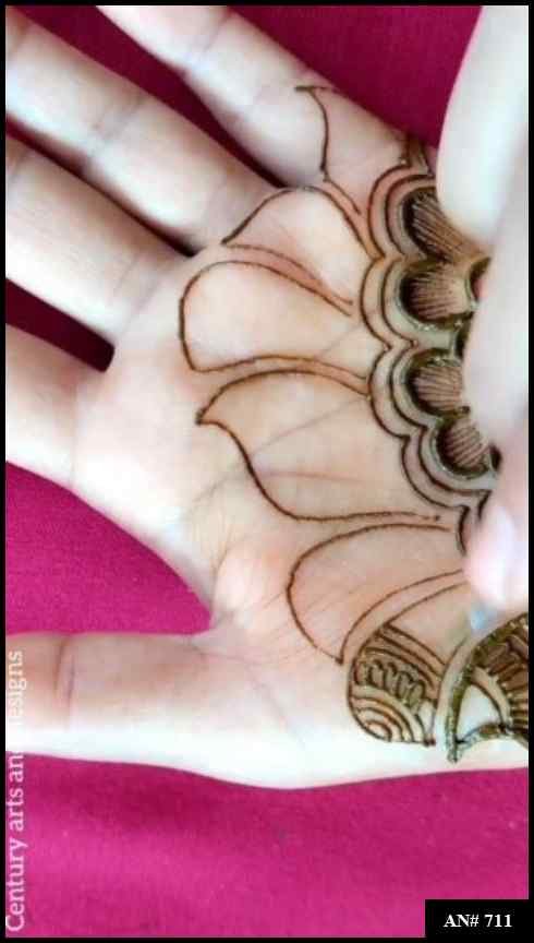 Arabic Front Hand Mehndi Design AN 711