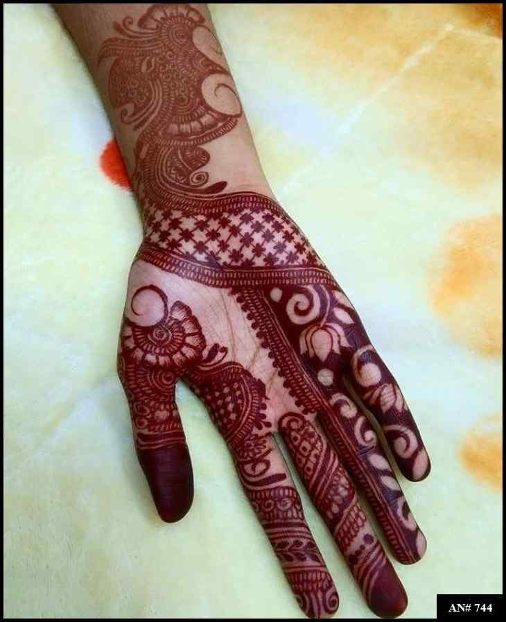 Arabic Front Hand Mehndi Design AN 744