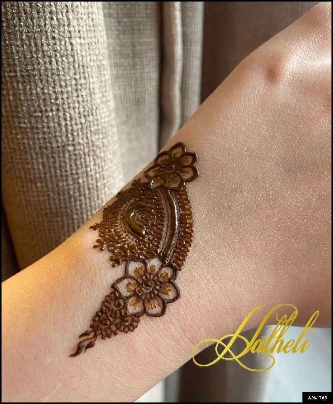 Arabic Front Hand Mehndi Design AN 763