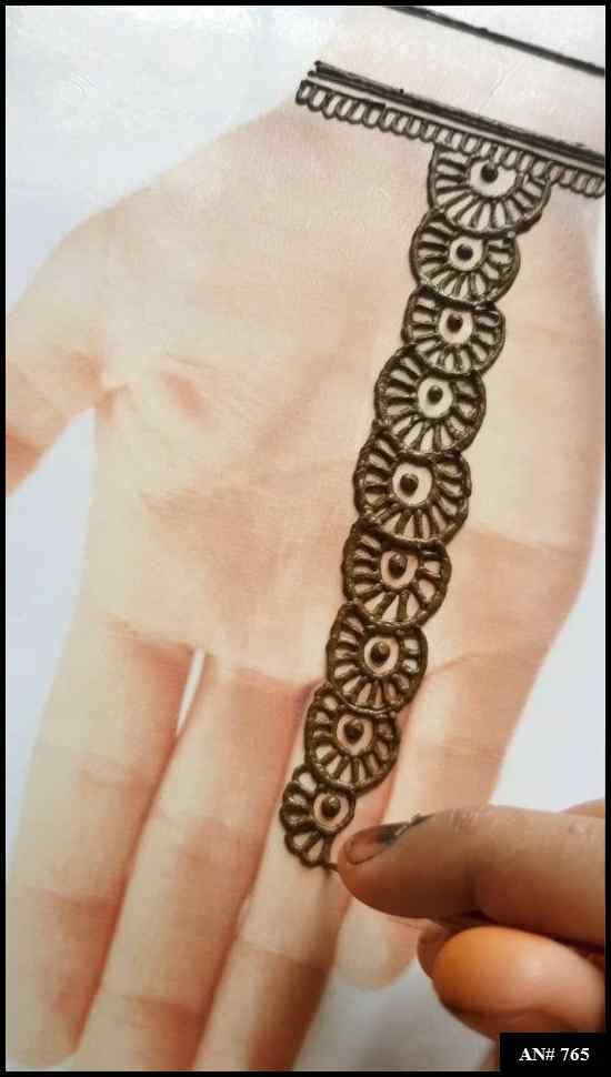 Arabic Front Hand Mehndi Design AN 765