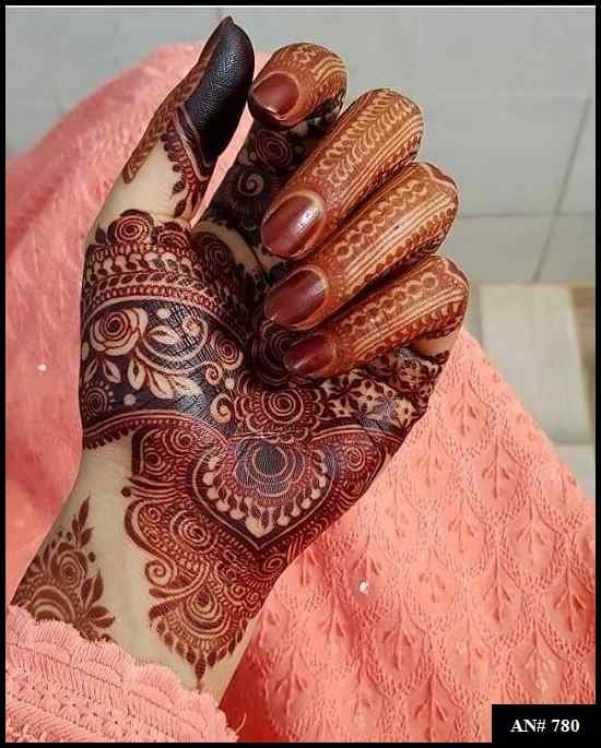 Arabic Front Hand Mehndi Design AN 780