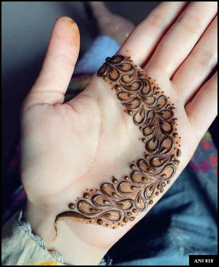 Arabic Front Hand Mehndi Design AN 818