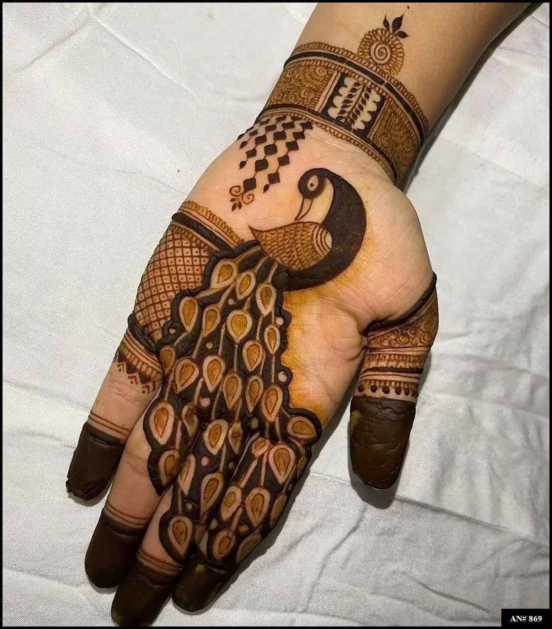 Arabic Front Hand Mehndi Design AN 869