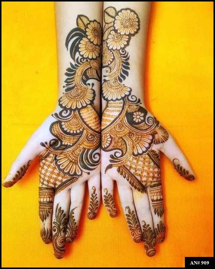 Arabic Front Hand Mehndi Design AN 909