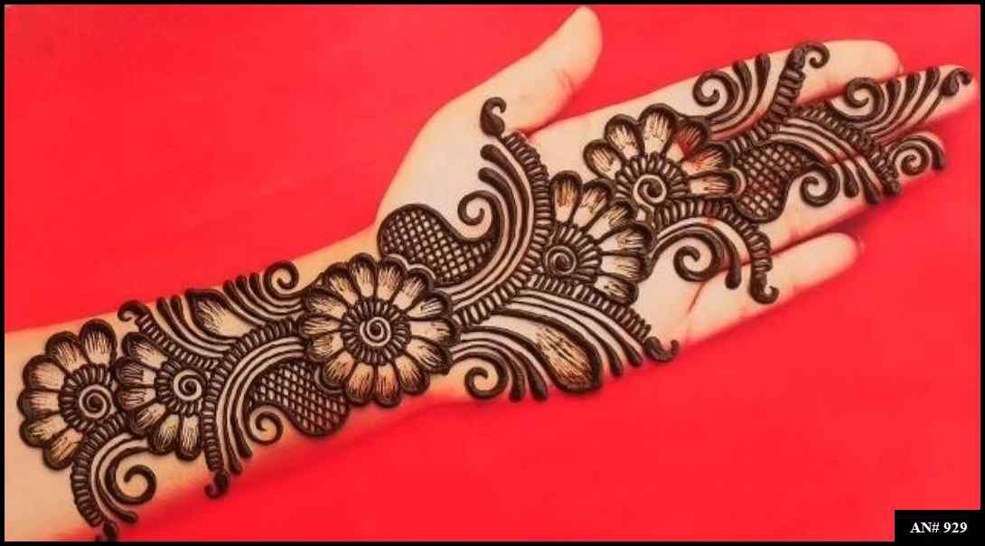 Arabic Front Hand Mehndi Design AN 929