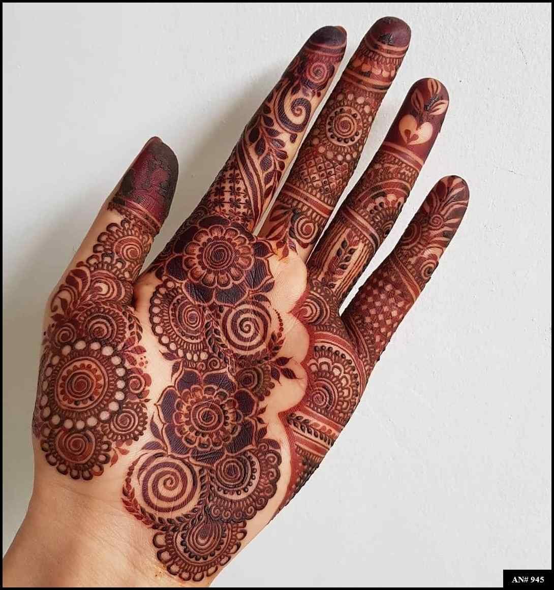 Arabic Front Hand Mehndi Design AN 945