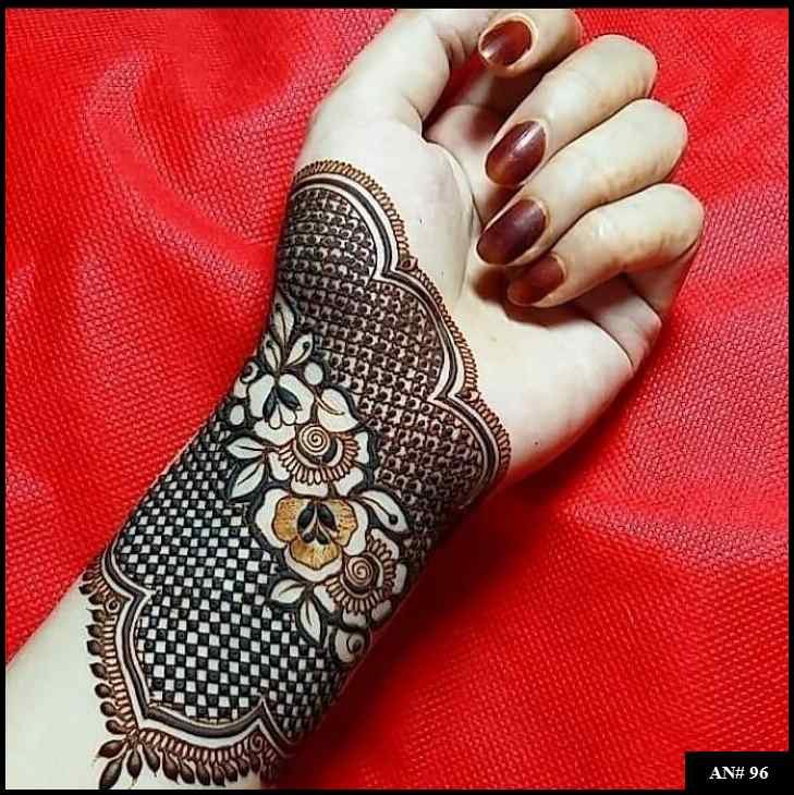 Arabic Front Hand Mehndi Design AN 96