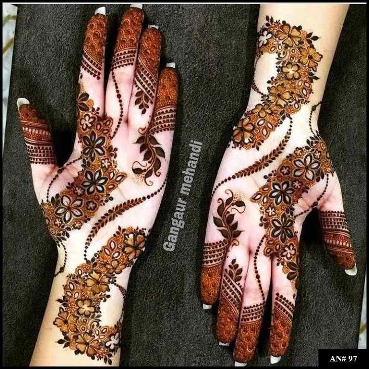Arabic Front Hand Mehndi Design AN 97