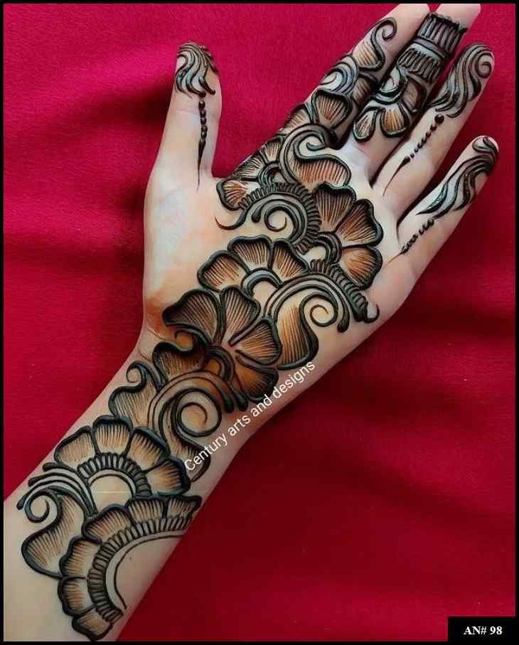 Arabic Front Hand Mehndi Design AN 98