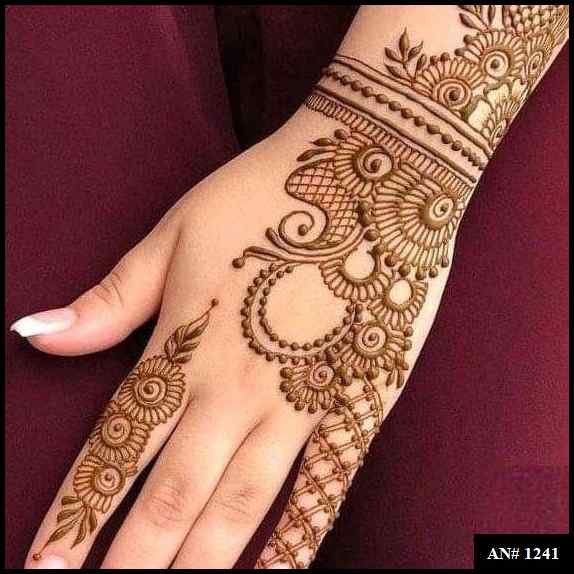 Arabic New Mehndi Design AN 1241