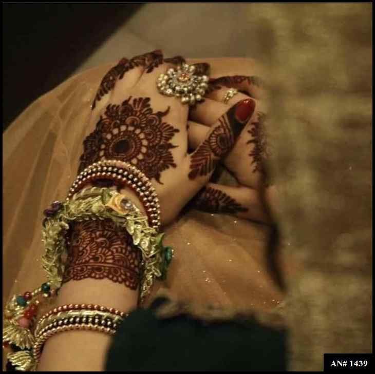 Back Full Hand Bridal Mehndi Design AN 1439