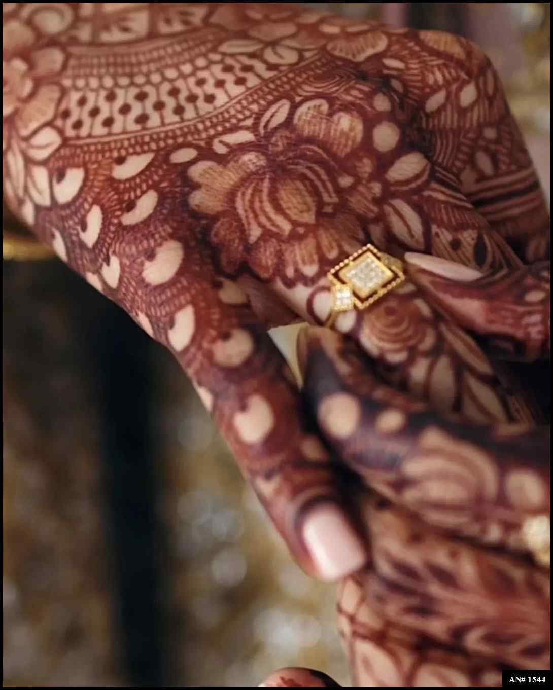 Back Full Hand Bridal Mehndi Design AN 1544