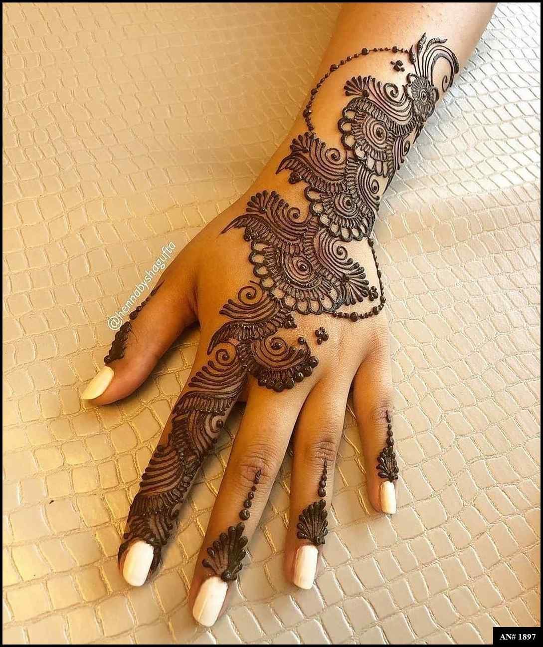 Back Hand Mehndi Design AN 1897