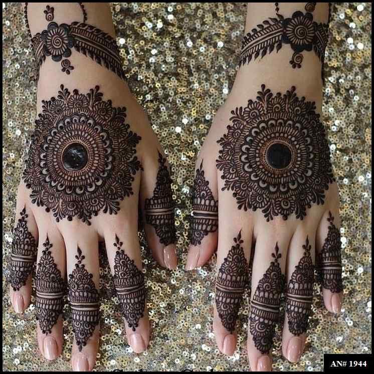 Back Hand Mehndi Design AN 1944