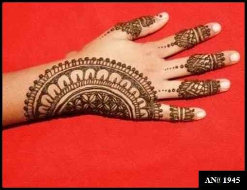 Back Hand Mehndi Design AN 1945