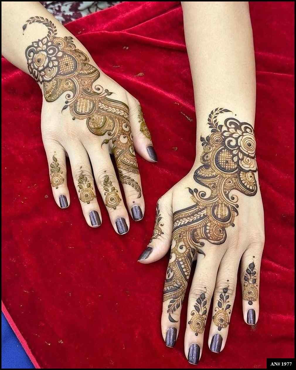 Back Hand Mehndi Design AN 1977