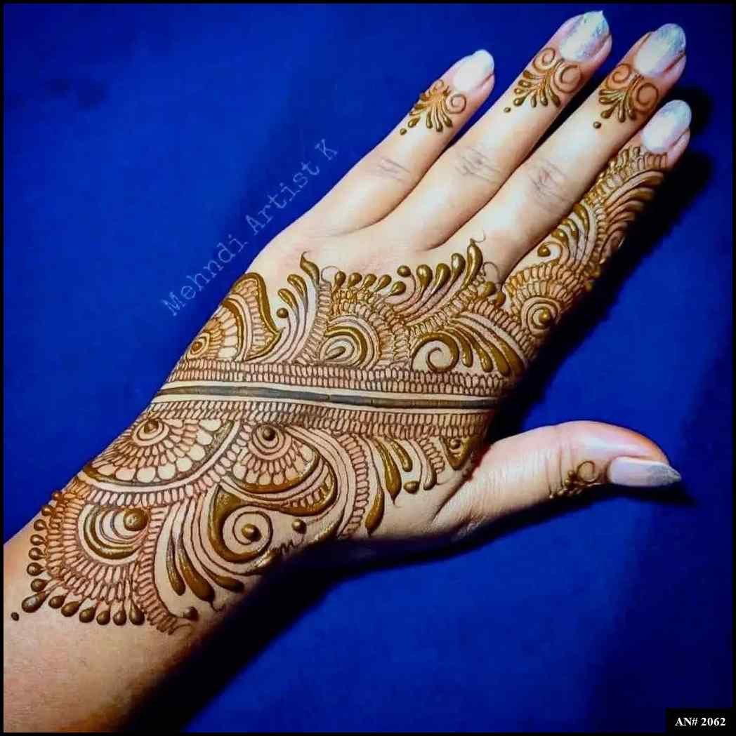 Back Side Mehndi Design AN 2062